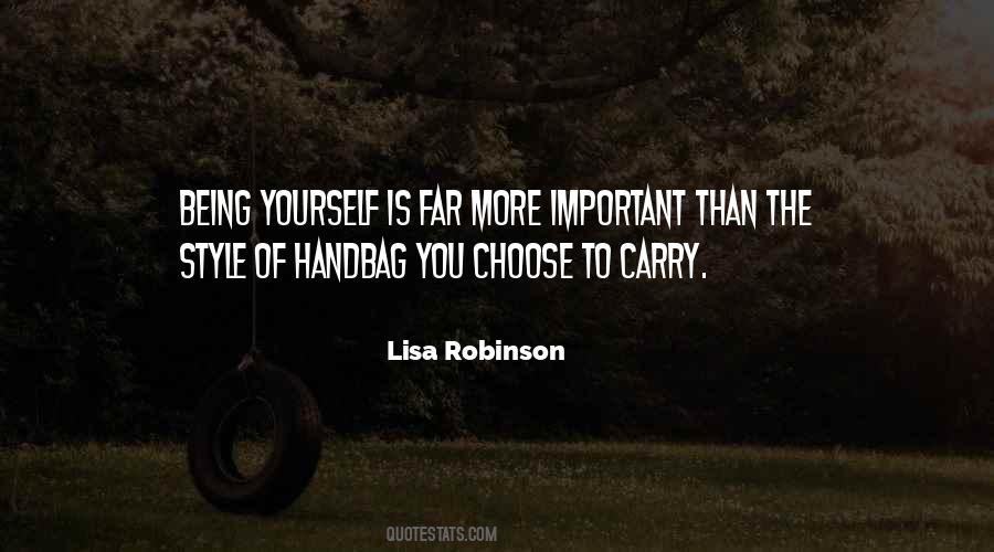 Carry Yourself Quotes #45807