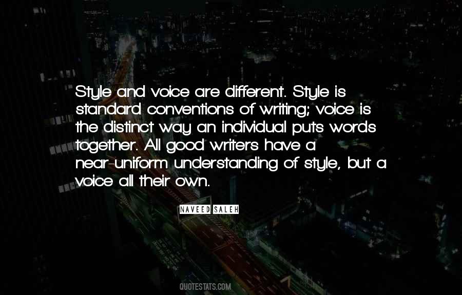 Different Style Quotes #1215704