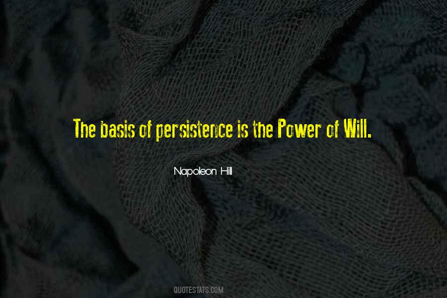 Power Of Will Quotes #12296