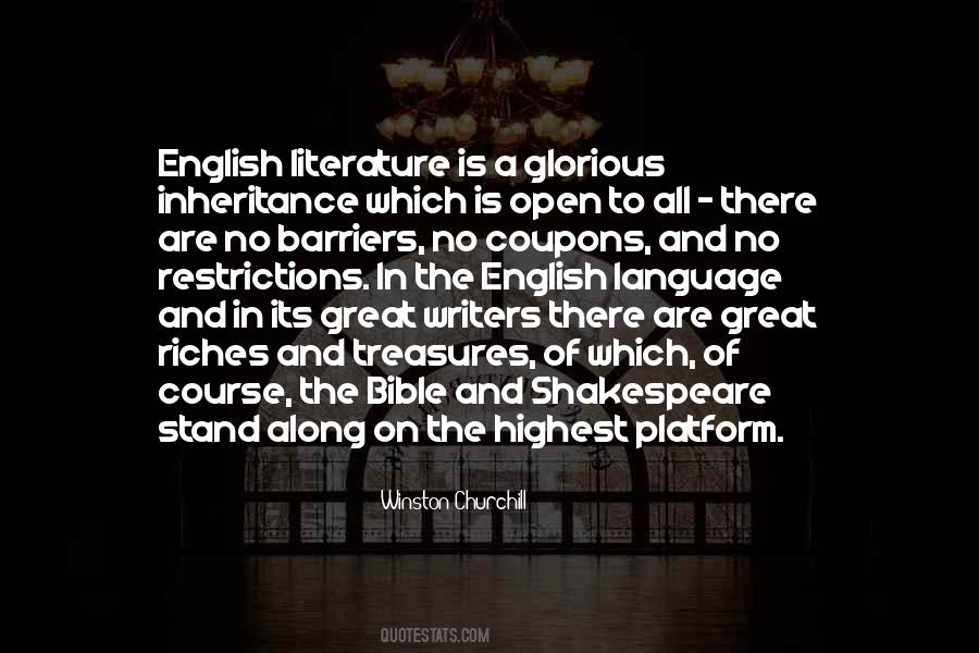 Quotes About Literature Shakespeare #1586355