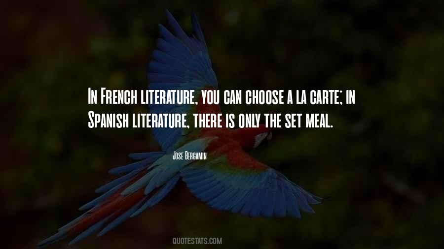 Quotes About Literature In French #1318976