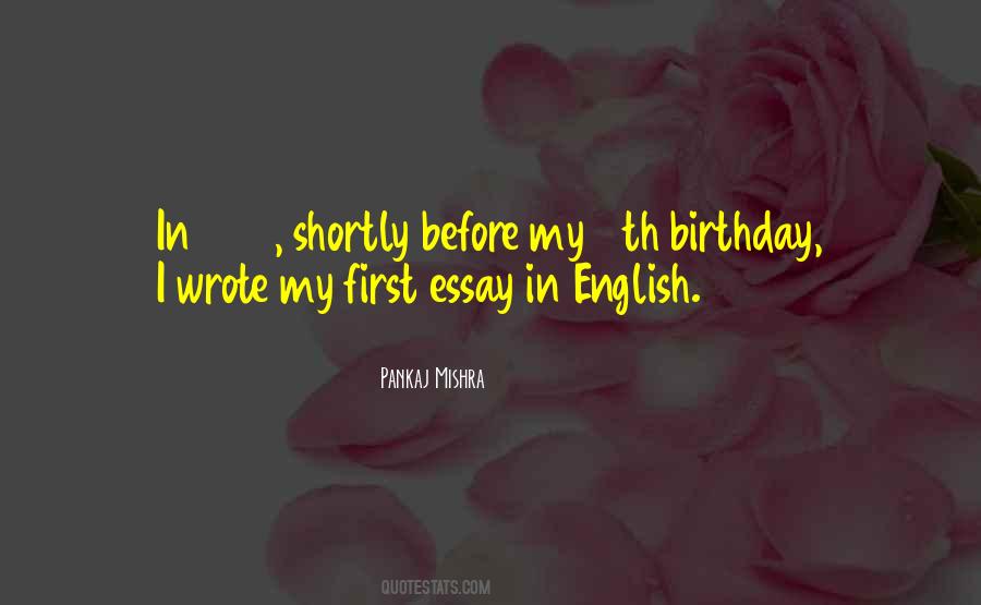 English Essay Quotes #1046435