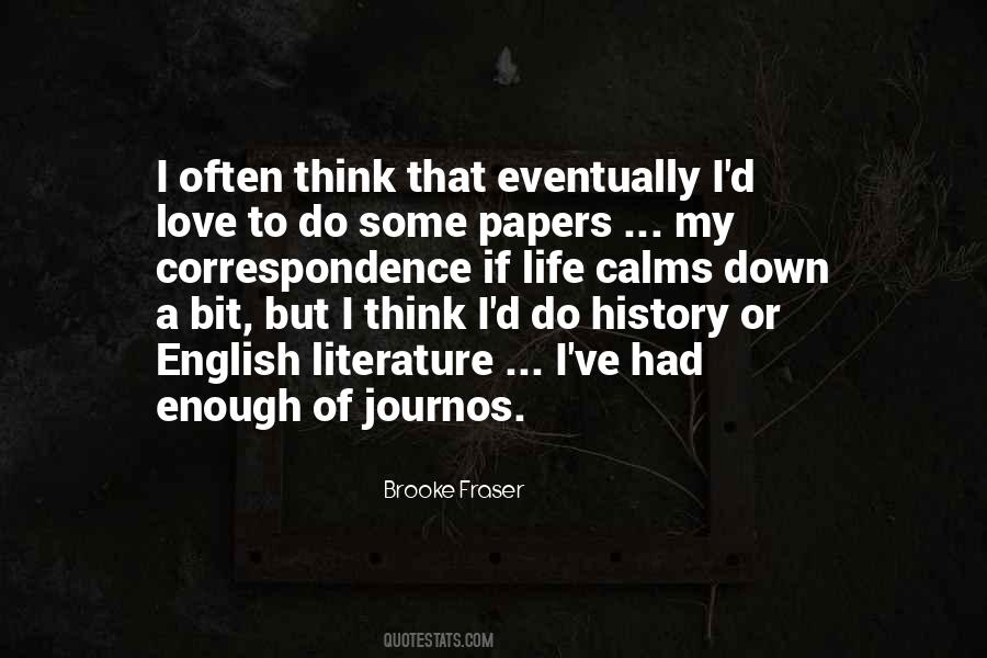 Quotes About Literature History #245163