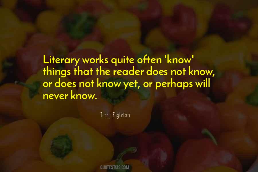 Quotes About Literary Works #1446251