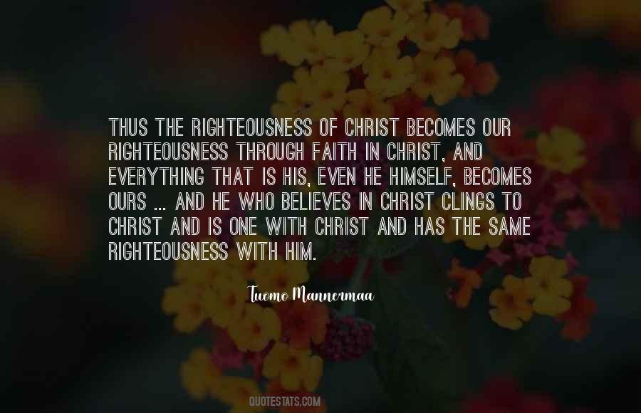 Righteousness Of Christ Quotes #1821153