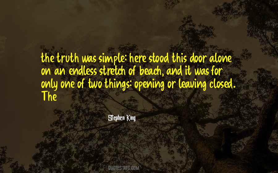 Opening The Door Quotes #17225