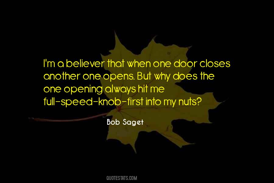 Opening The Door Quotes #220919