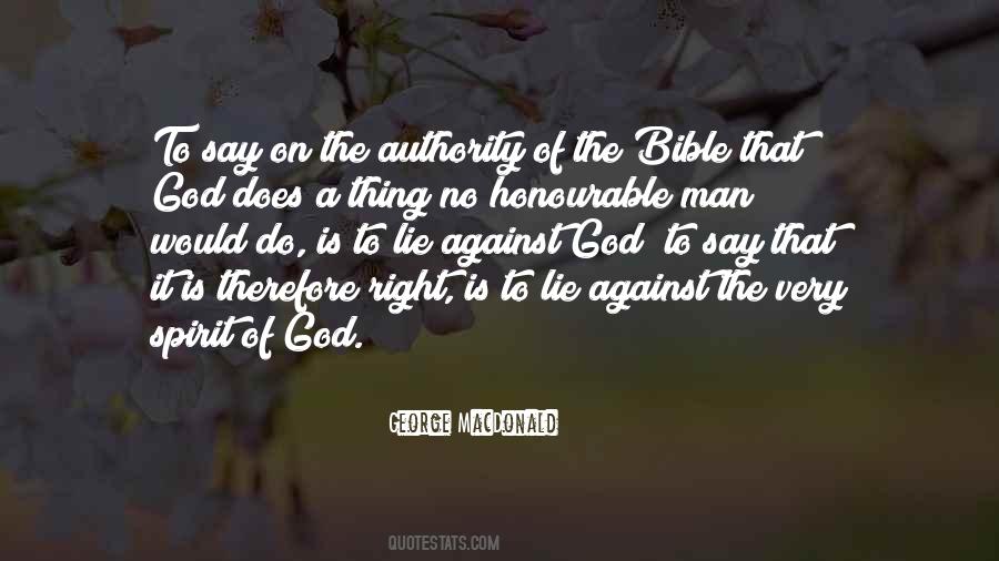Authority Of The Bible Quotes #1023528