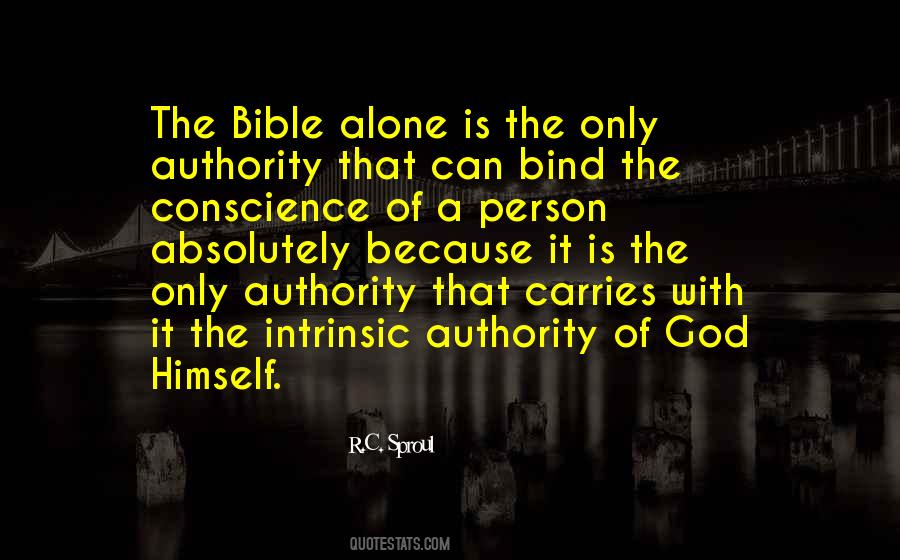 Authority Of The Bible Quotes #1117725