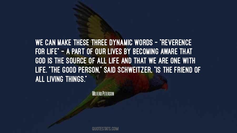 Reverence For Life Quotes #149286