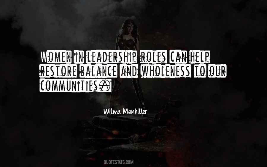 Leadership Women Quotes #35565