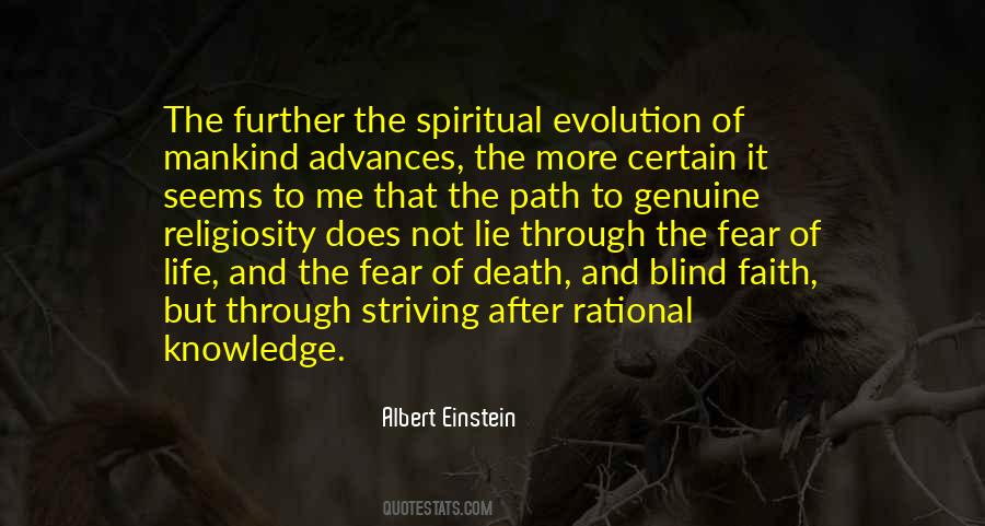 Fear And Knowledge Quotes #1033796