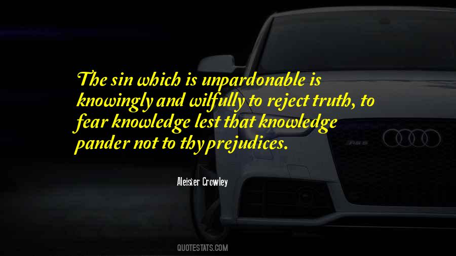 Fear And Knowledge Quotes #196674