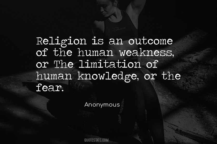 Fear And Knowledge Quotes #460899