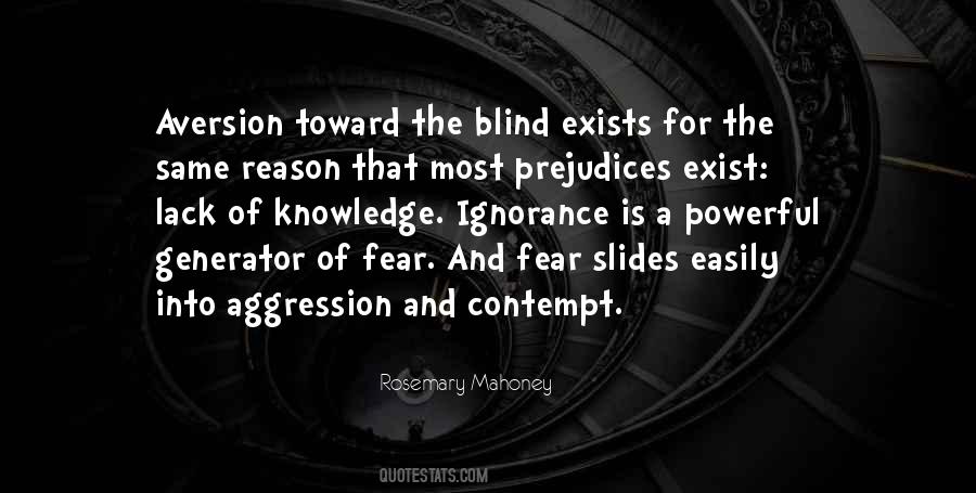 Fear And Knowledge Quotes #796543