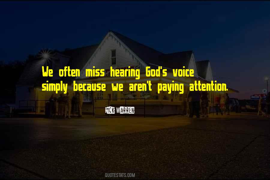 God S Voice Quotes #1261642