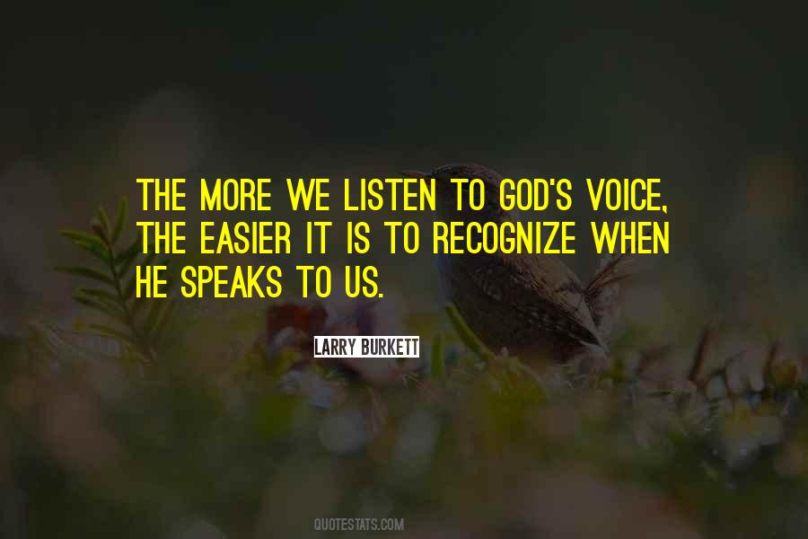God S Voice Quotes #1793428