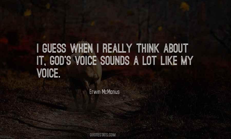 God S Voice Quotes #1834701