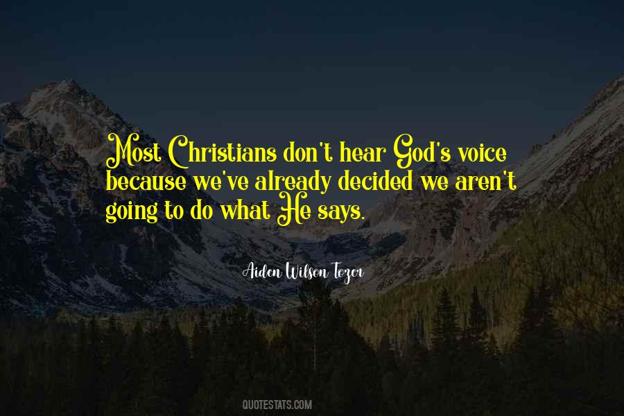 God S Voice Quotes #781704
