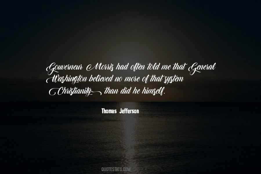 Thomas Jefferson Christianity Quotes #1841291