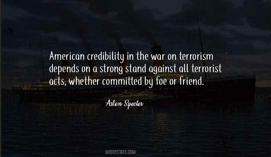 War Or Terrorism Quotes #1615096