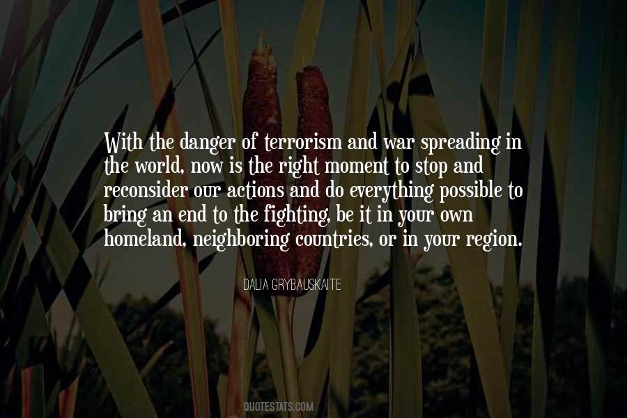 War Or Terrorism Quotes #203776