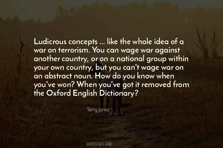 War Or Terrorism Quotes #977916