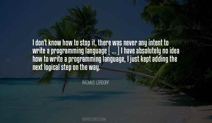 Programming Language Quotes #1344726