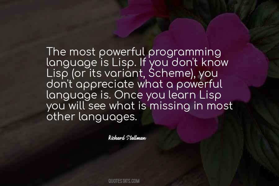 Programming Language Quotes #477810