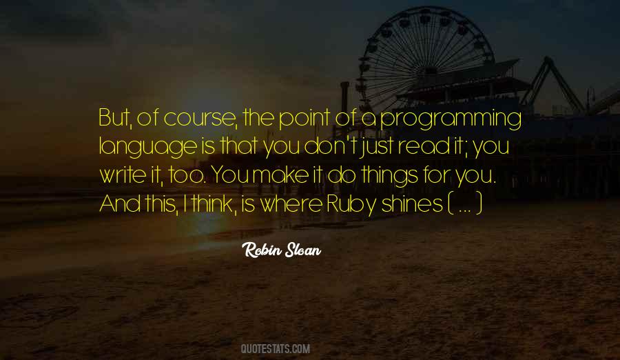 Programming Language Quotes #951285