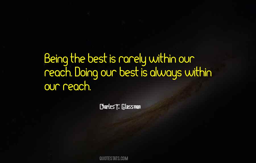 Doing Our Best Quotes #523719