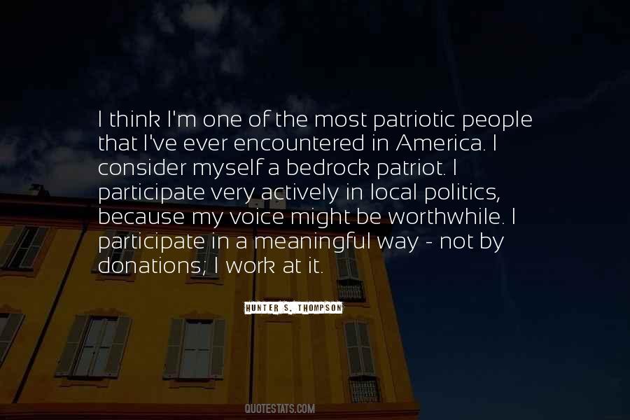 Politics Is Local Quotes #1276295