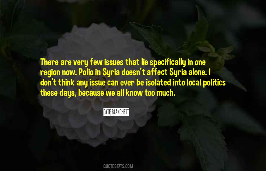 Politics Is Local Quotes #1460810