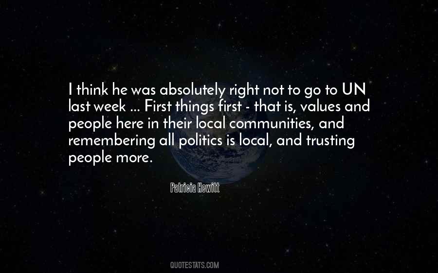 Politics Is Local Quotes #486811