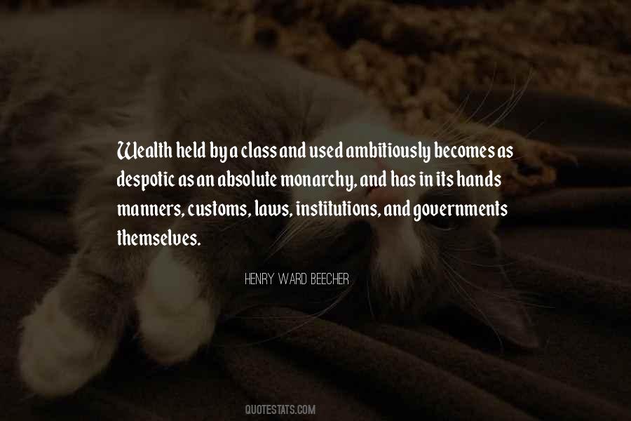 Manners And Customs Quotes #1282871
