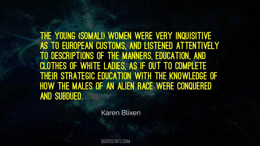 Manners And Customs Quotes #1496