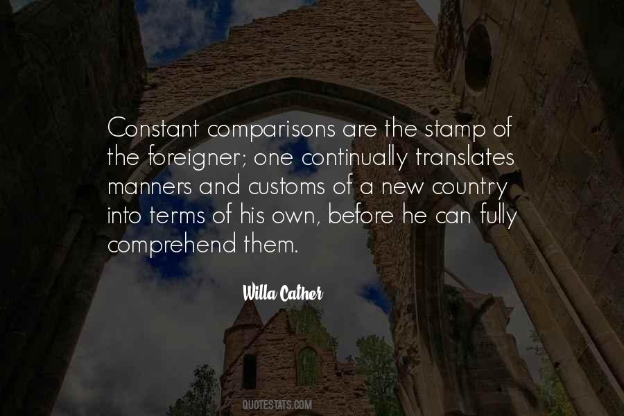 Manners And Customs Quotes #167555