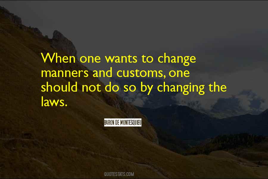 Manners And Customs Quotes #293508