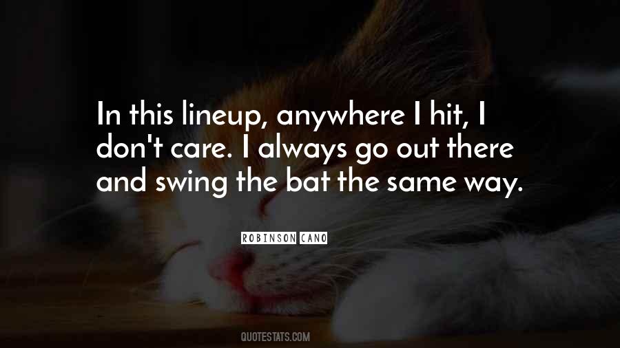 Quotes About Lineup #200504