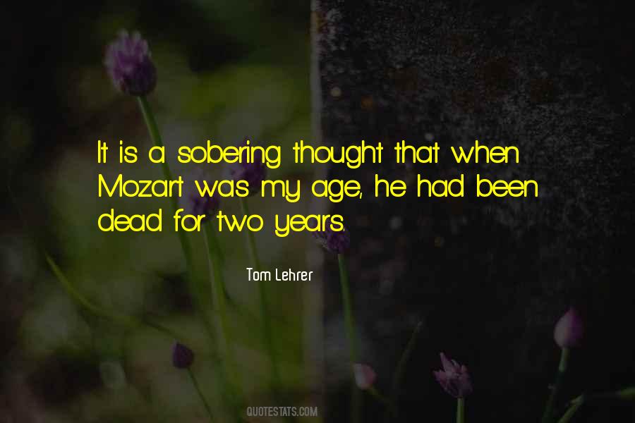 Sobering Thought Quotes #762804
