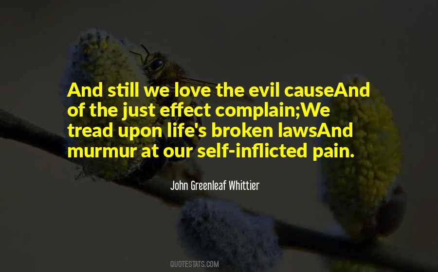 Cause Of Pain Quotes #1418628