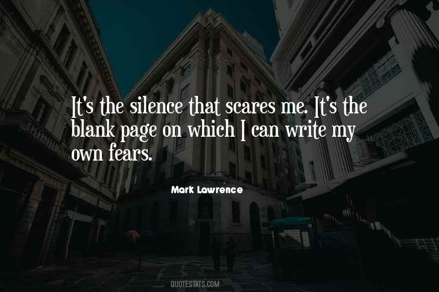 Silence Fears Quotes #812134