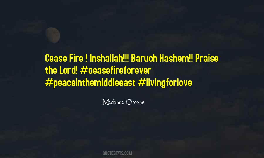Cease Fire Quotes #1277806