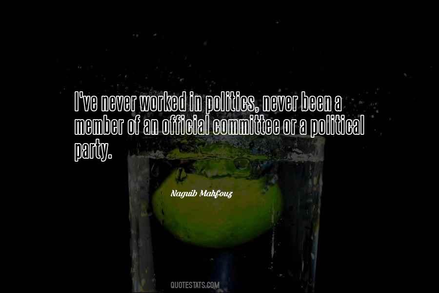 Political Party Quotes #1871295