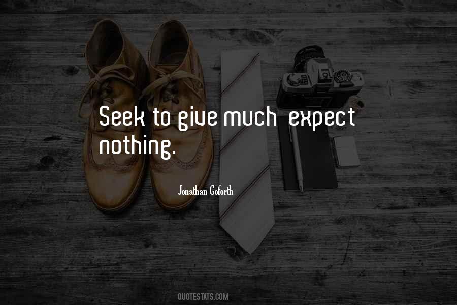 Give Nothing Quotes #17311