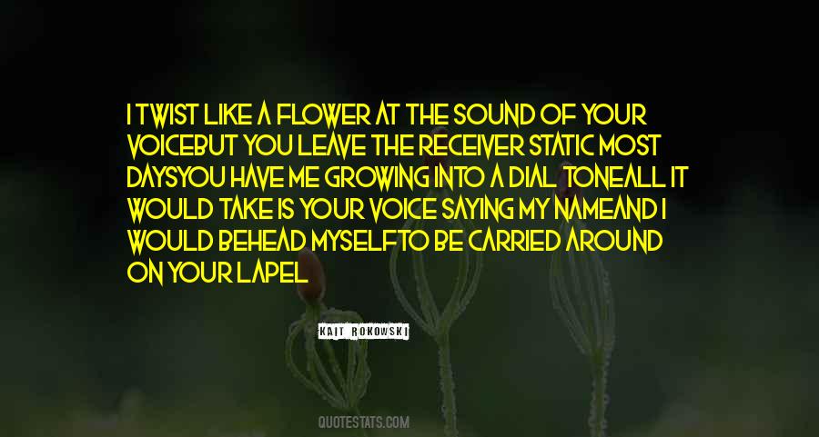 Love Like A Flower Quotes #1166091