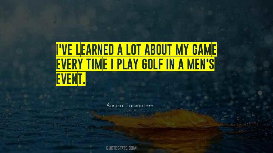 Sorenstam Golf Quotes #446158