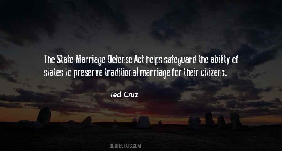 Defense Of Marriage Act Quotes #518147