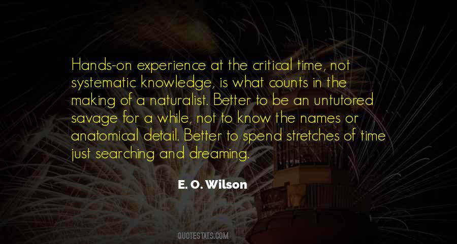 Knowledge Or Experience Quotes #1282289