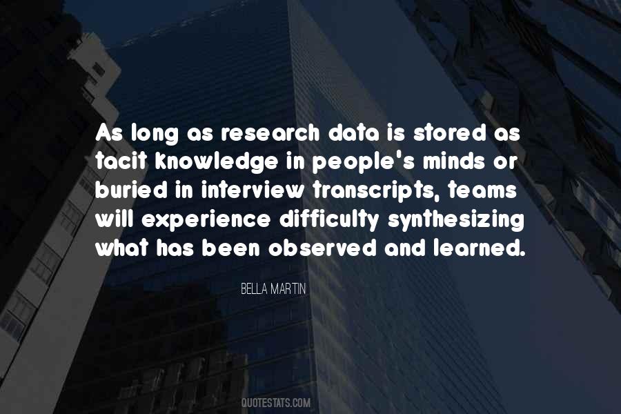 Knowledge Or Experience Quotes #1316124